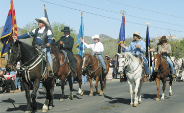 Fiesta Days, blue flags